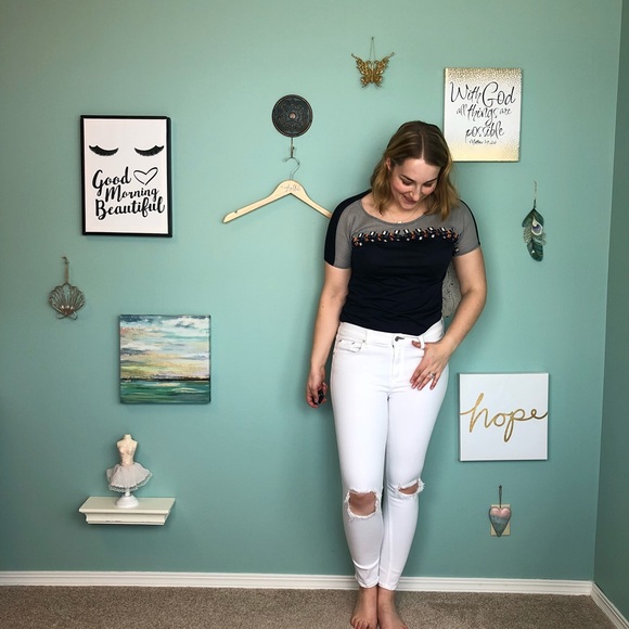 rag & bone Denim - Rag & Bone Destroyed Capri Skinny Jean 32 C4